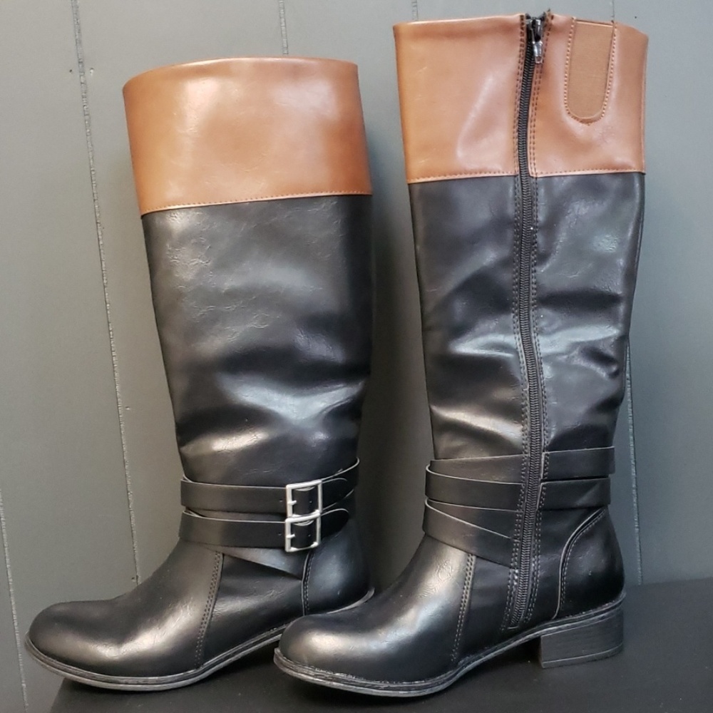 Arizona womens zip up black riding boots